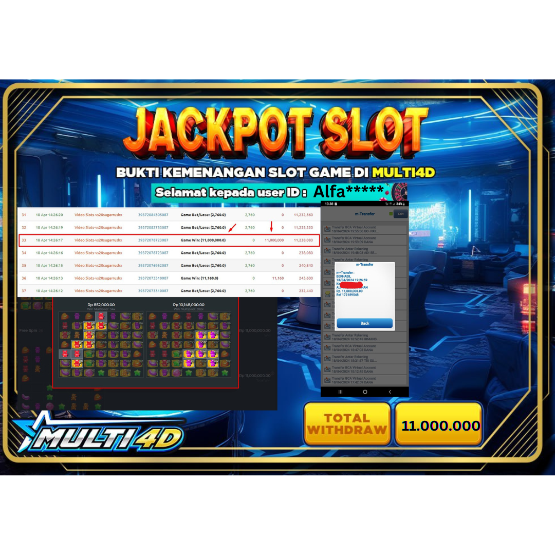 BUKTI JACKPOT HARI INI 18 APRIL 2024 DI PRAGMATIC PLAY