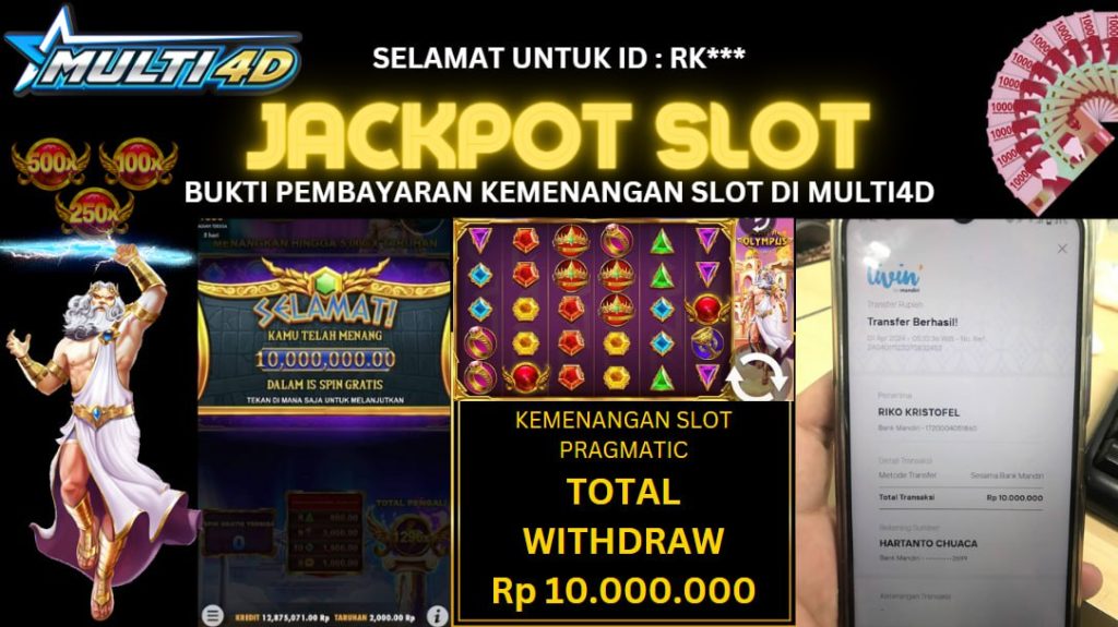 BUKTI JACKPOT HARI INI 31 MARET 2024 DI GATES OF OLYMPUS