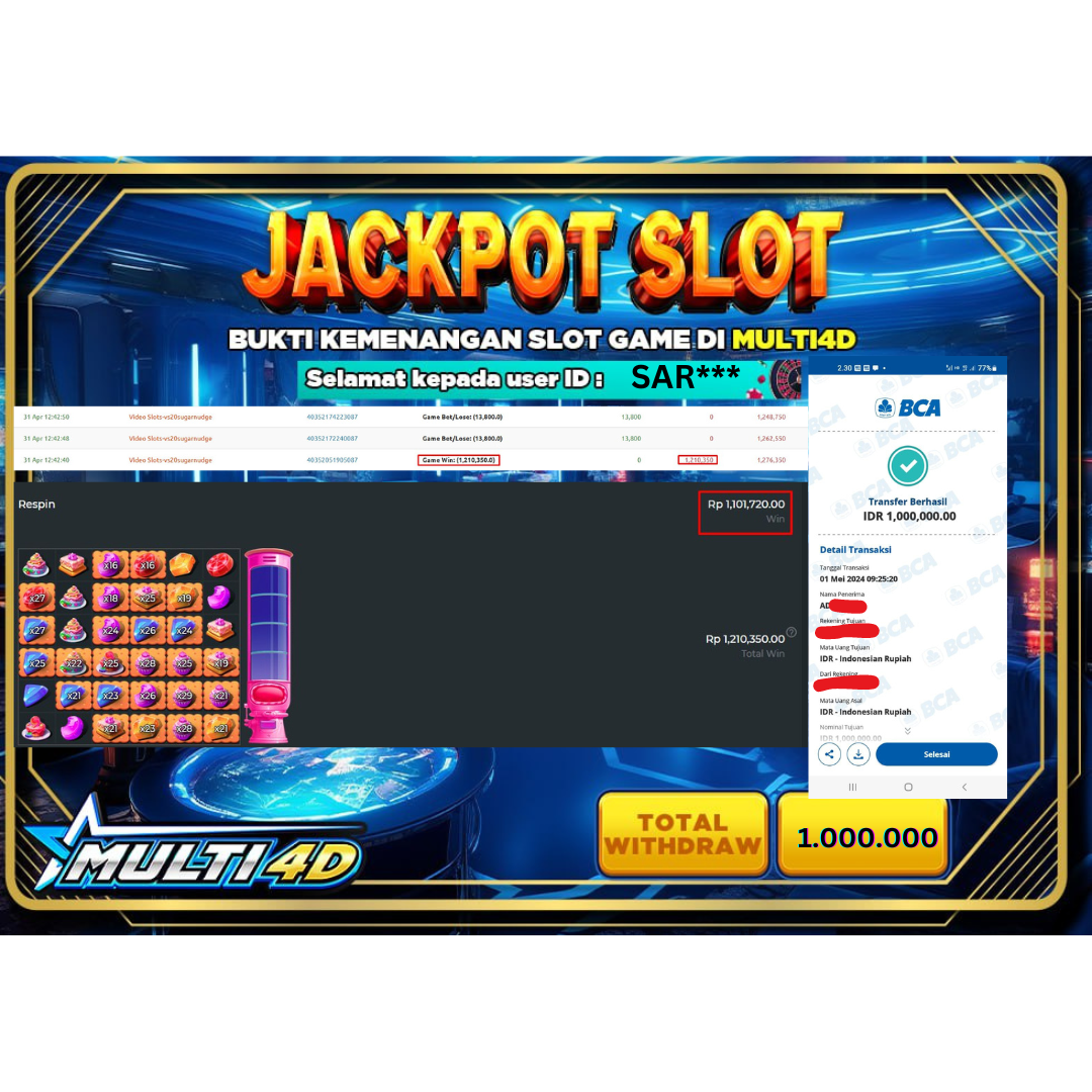 BUKTI JACKPOT HARI INI 2 MEI 2024 DI PRAGMATIC PLAY