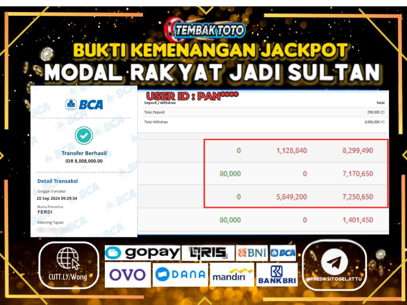 BUKTI JACKPOT HARI INI 20 SEPTEMBER 2024 DI PG GAMES