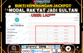 BUKTI JACKPOT HARI INI 27 SEPTEMBER 2024 DI PP GAMES