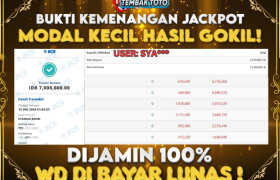 BUKTI JACKPOT HARI INI 13 OKTOBER 2024 DI PP GAMES