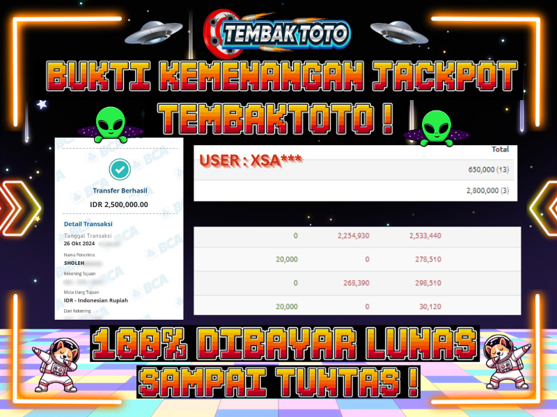 BUKTI JACKPOT HARI INI 26 OKTOBER 2024 DI PP GAMES