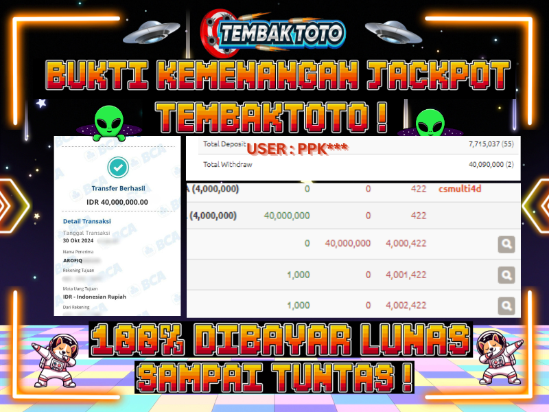 BUKTI JACKPOT HARI INI 30 OKTOBER 2024 DI PP GAMES