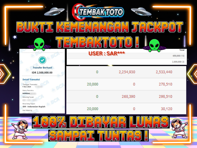 BUKTI JACKPOT HARI INI 1 NOVEMBER 2024 DI PP GAMES