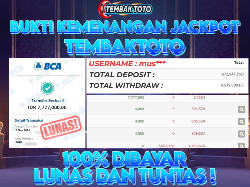 BUKTI JACKPOT HARI INI 15 NOVEMBER 2024 DI PP GAMES