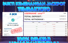 BUKTI JACKPOT HARI INI 19 NOVEMBER 2024 DI PP GAMES