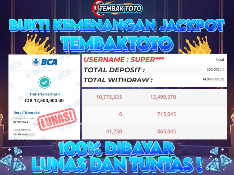 BUKTI JACKPOT HARI INI 30 NOVEMBER 2024 DI PG GAMES